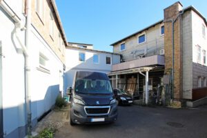 Hintere Immobilienansicht