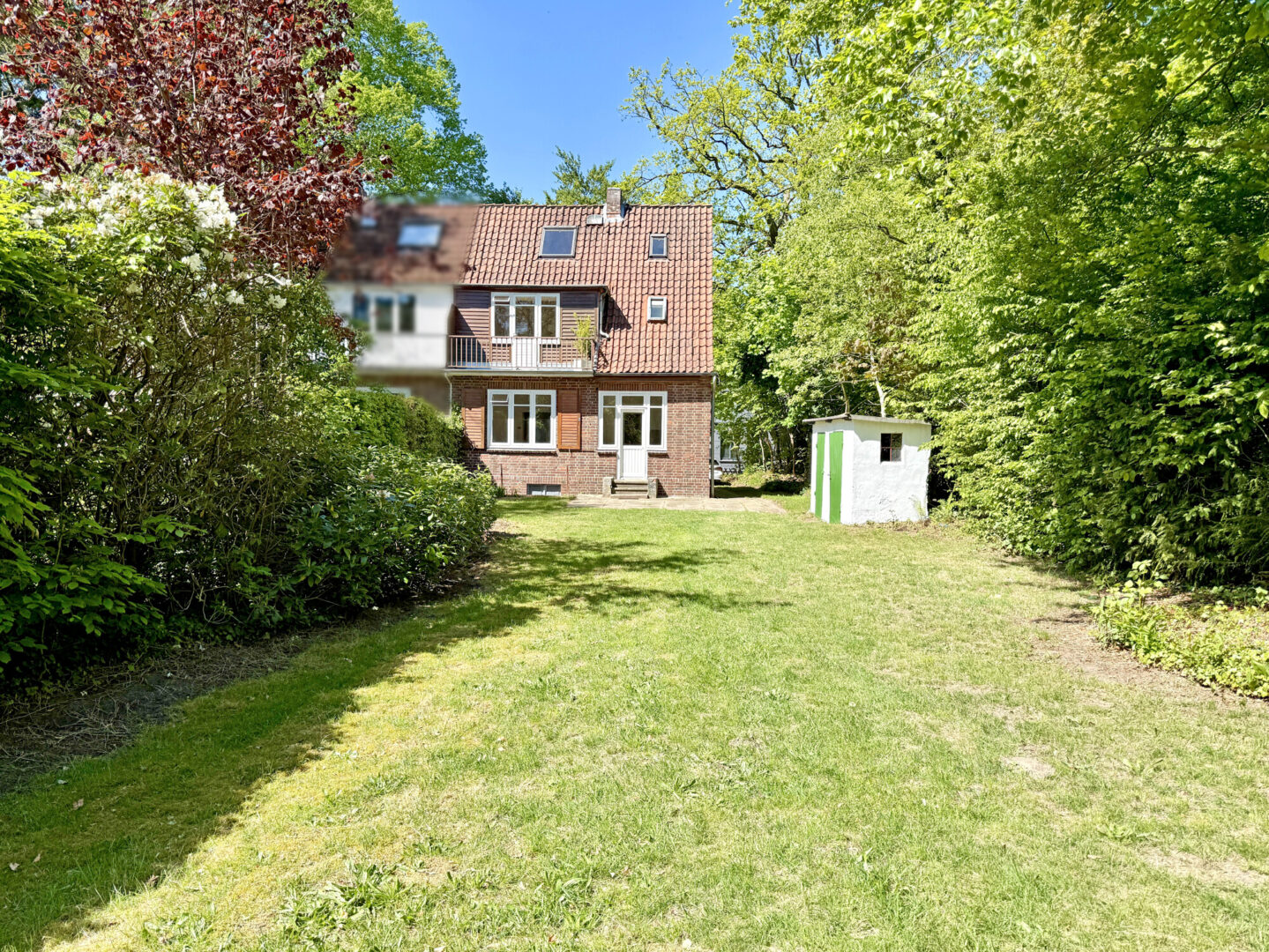 Hausansicht von hinten