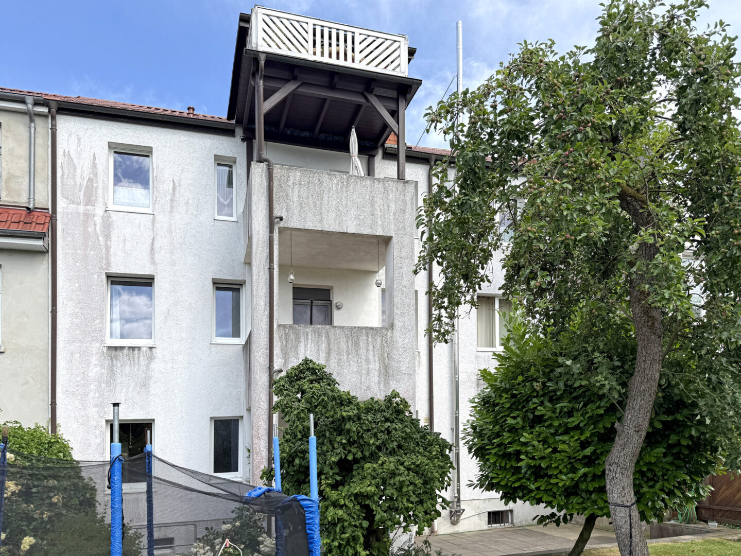 Rückansicht des Hauses
