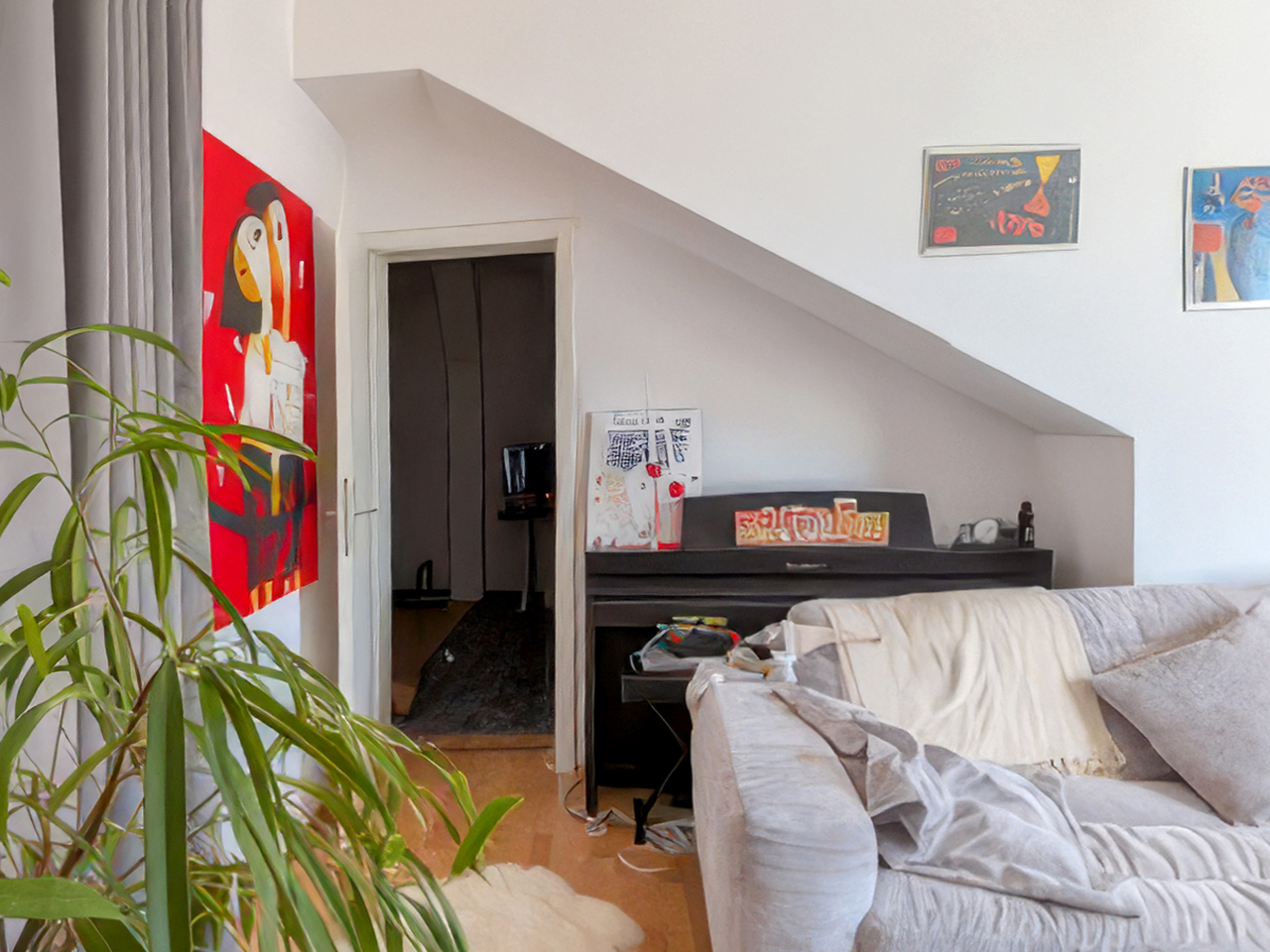 Tür zum zweitem Zimmer