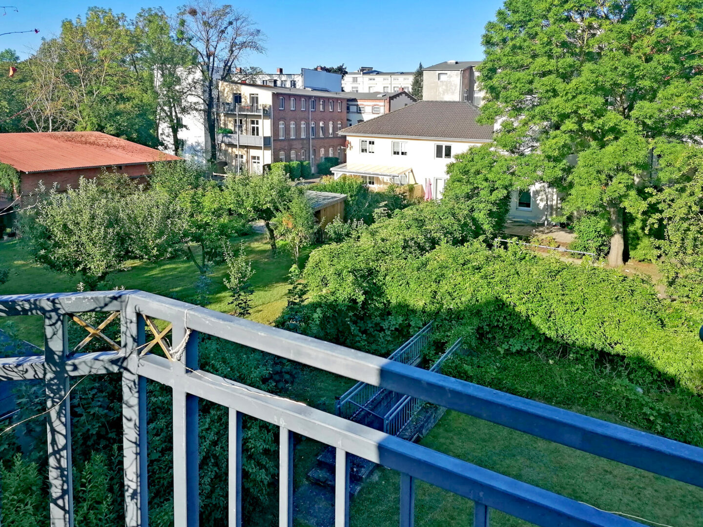 Blick vom Balkon