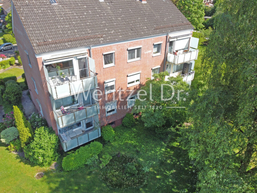 Provisionsfrei für Käufer - Sonnige Wohnung im grünen Stadtteil Harburg-Langenbek - Außenansicht