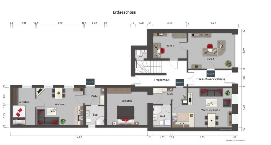 Denkmalgeschütztes Wohnhaus in der Colditzer Innenstadt - Bild