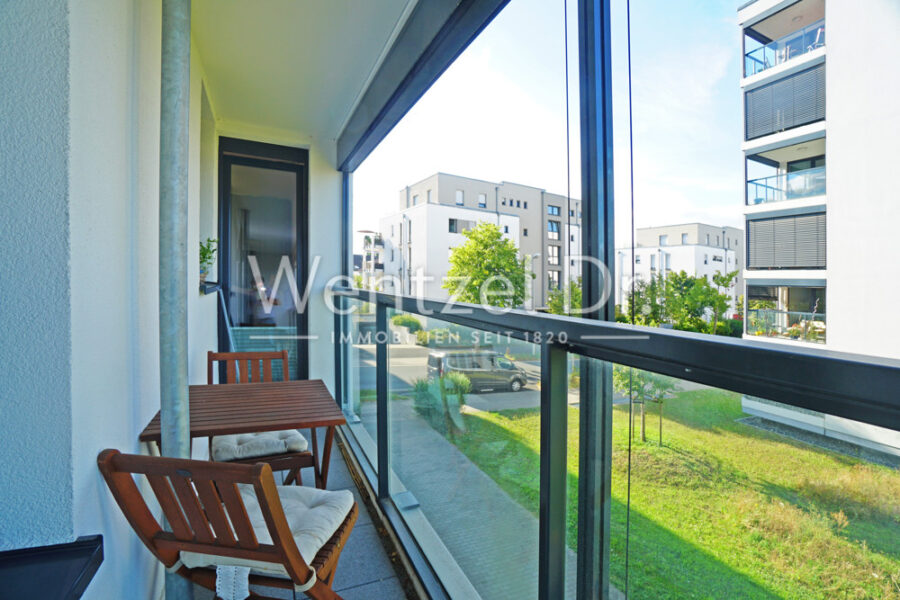 Moderne 3-Zimmer-Wohnung mit 3 Balkonen und Tiefgaragenstellplatz in Mainz Gonsenheim - Balkon II