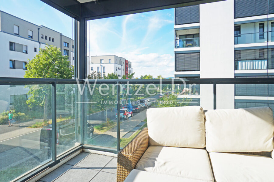 Moderne 3-Zimmer-Wohnung mit 3 Balkonen und Tiefgaragenstellplatz in Mainz Gonsenheim - Balkon I