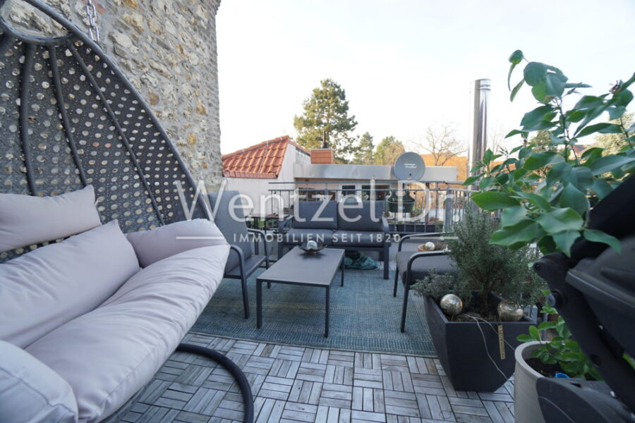 Einfamilienhaus in zentraler Lage von Nierstein - Dachterrasse