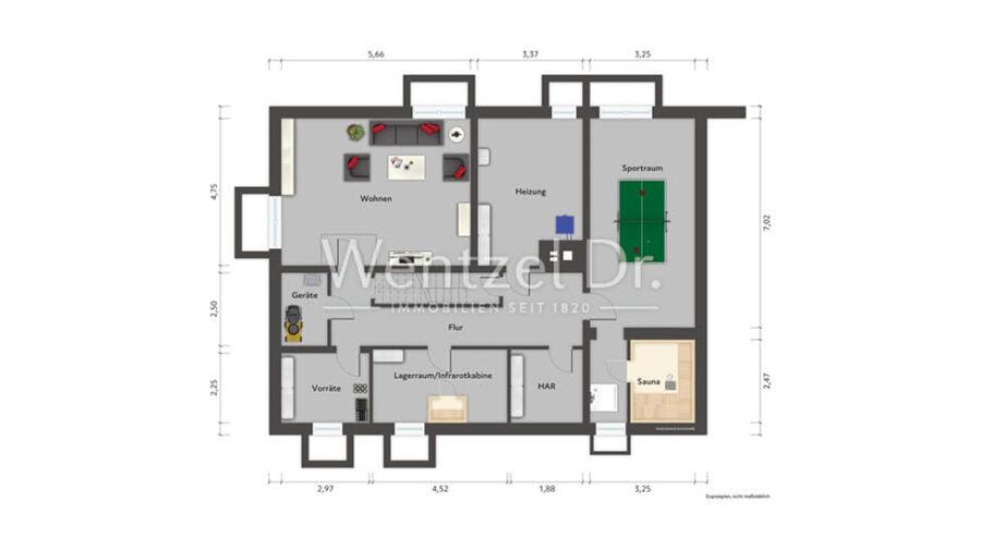 Großzügiges Architektenhaus mit Einliegerwohnung auf Traumgrundstück in wunderschöner Wohnlage - Keller