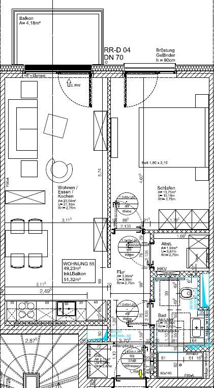 Traumhafte 2-Raumwohnung im Speckgürtel! - Grundriss