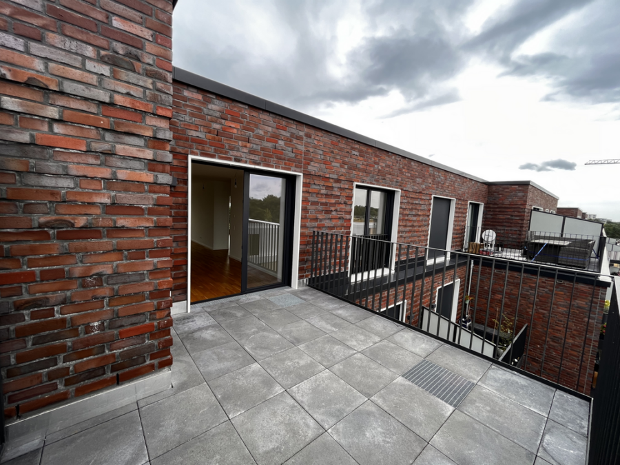 Neubau-Familienwohnung an der Mühlenau - Beispiel Dachterrasse