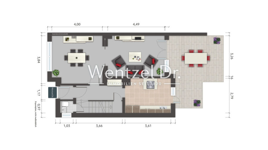 PROVISIONSFREI für Käufer –Doppelhaushälfte auf 575 m² Grundstück! - Erdgeschoss