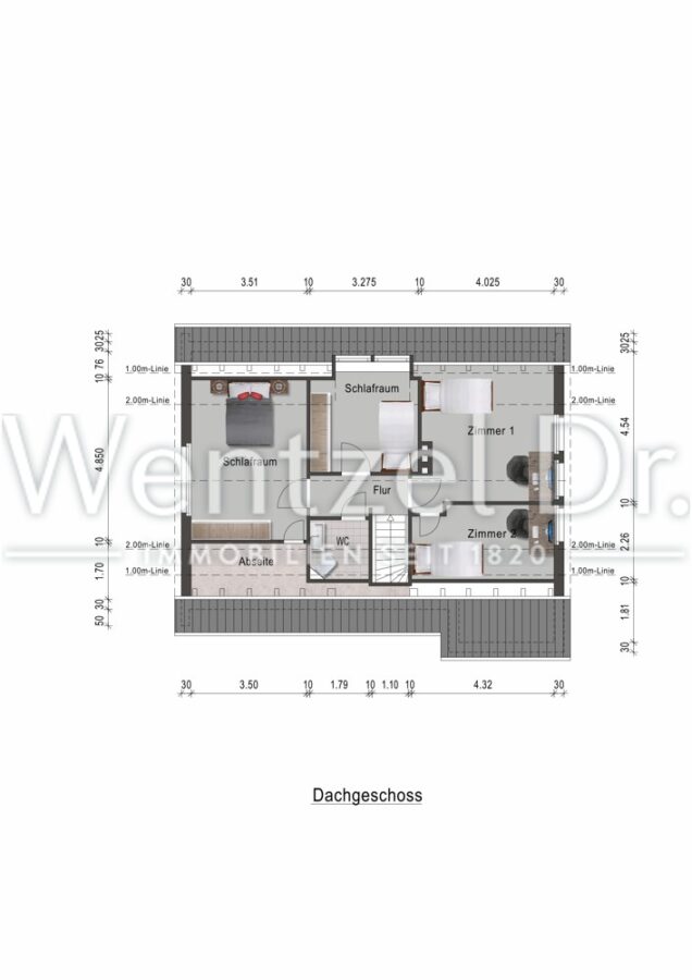 Charmantes Einfamilienhaus mit großem Garten – Ihr Traumprojekt wartet auf Sie! - Grundriss DG