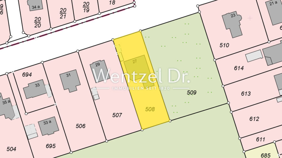 Ca. 1.044 m² großes und traumhaftes Grundstück mit Altbestand in Ahrensburg - Flurstück