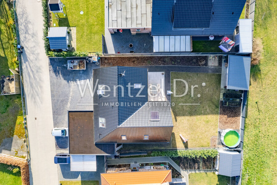 Exklusives Einfamilienhaus in schöner Lage von Wendisch Evern! - Luftbild