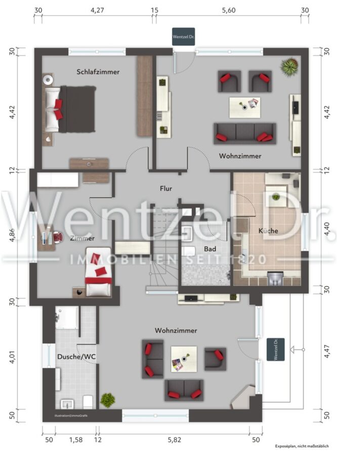 PROVISIONSFREI für Käufer – Zweifamilienhaus in begehrter Wohnlage von Hamburg-Öjendorf - immoGrafik-Exposeplan-37007008702-DINA4