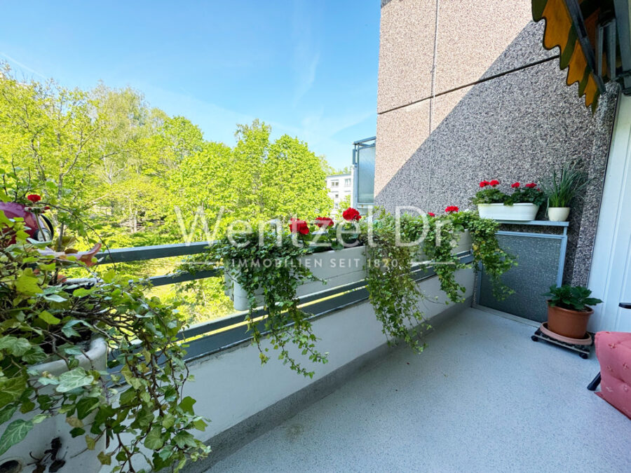 Großzügig geschnittene 4-Zimmerwohnung mit 2 Balkonen in toller Waldrandlage zu verkaufen - Balkon