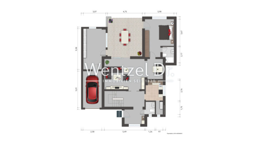 Teilsaniertes Einfamilienhaus auf ca. 682 m² großem Südwest-Grundstück! - Grundriss, Erdgeschoss