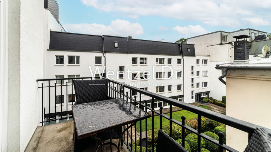 Hofweg – Einzelhaus sowie Wohn- und Geschäftshaus in Uhlenhorst - Haus 1: Beispiel Balkon
