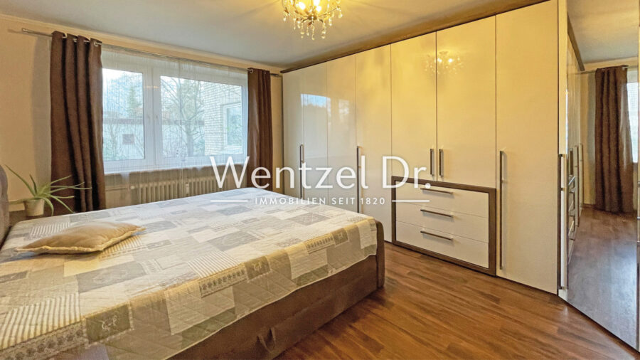 Ideale Terrassenwohnung in zentraler Lage von Hamburg-Tonndorf! - Schlafzimmer