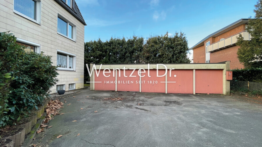 Ideale Terrassenwohnung in zentraler Lage von Hamburg-Tonndorf! - Garagen