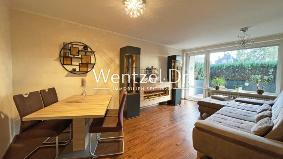 Ideale Terrassenwohnung in zentraler Lage von Hamburg-Tonndorf! - Wohnbereich