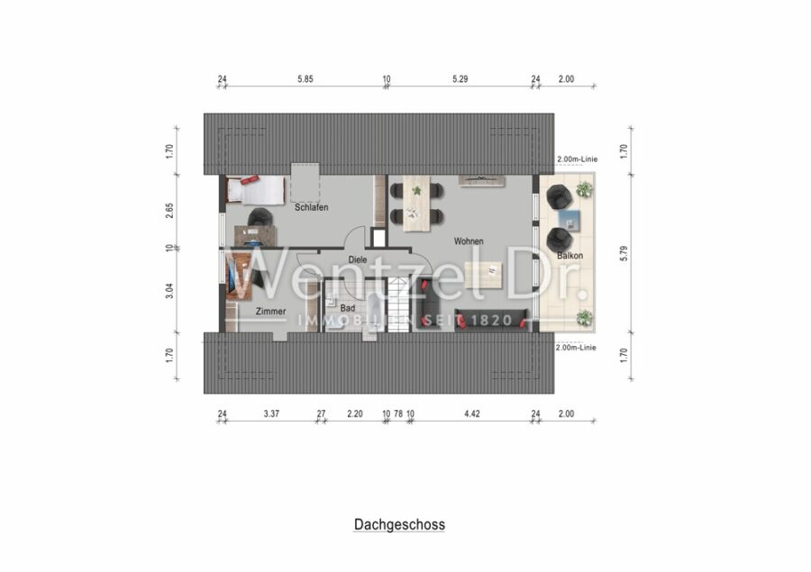 Provisionsfrei für Käufer - Charmantes Zweifamilienhaus mit viel Potenzial zu verkaufen - DG