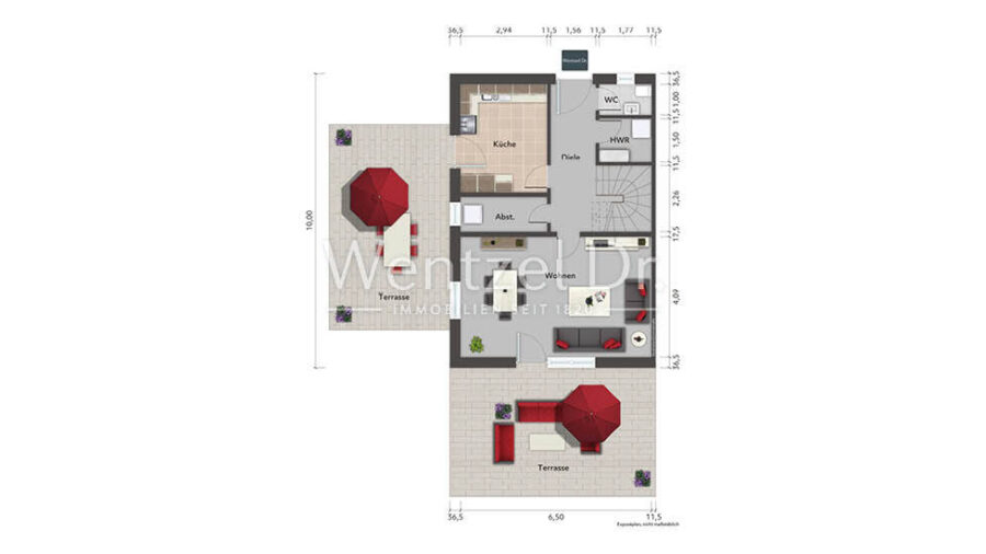 PROVISIONSFREI für Käufer – 5-Zimmer-Doppelhaushälfte mit zwei Stellplätzen in rückwärtiger Wohnlage - Erdgeschoss