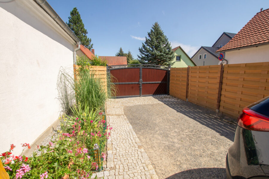 Gemütliches Einfamilienhaus in Lohsa - Innenhof