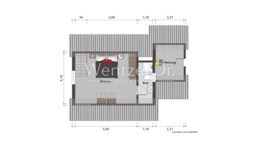 PROVISIONSFREI für Käufer - Kleines Einfamilienhaus oder Bauplatz in toller Wohnlage von Schiffbek - Obergeschoss