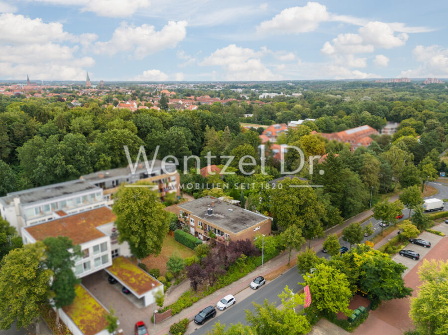 Wohnen am Kurpark - Gepflegte 3 Zimmer Wohnung - Luftbild