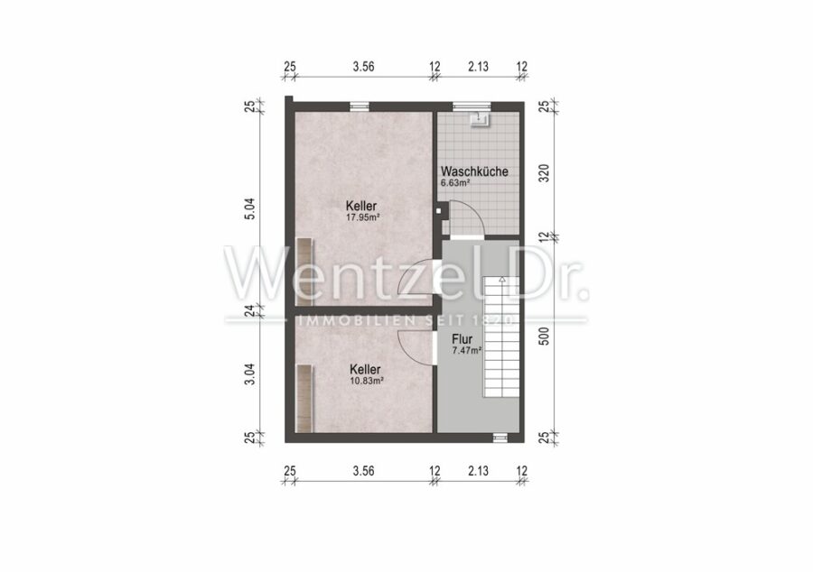 Charmantes Endreihenhaus mit Potenzial in ruhiger Lage von Lübeck/Kücknitz - Grundriss KG