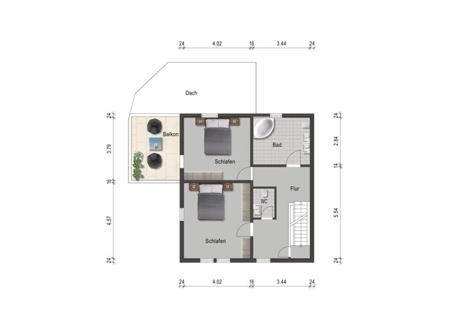 Wunderschönes Anwesen mit 2 EFH, Teich, Bürotrakt, Werkstatt, Hof, Garten, Fahrzeughalle und Scheune - HG OG