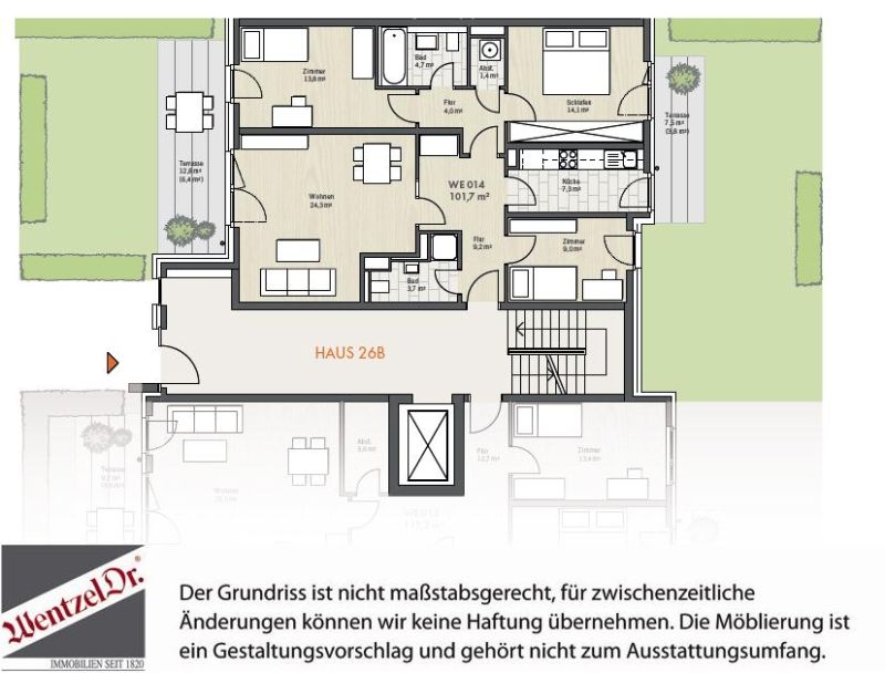 Große Familienwohnung in ruhiger und zentraler Lage - Grundriss