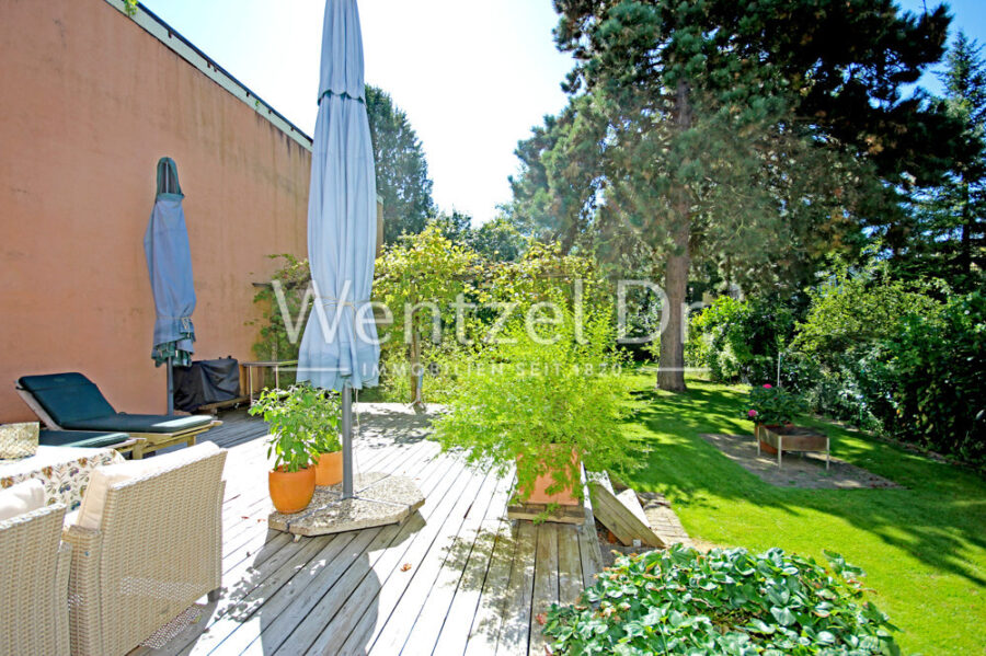 PROVISIONSFREI für Käufer – Stadthaus im Jugendstil mit großem und blickdichtem Garten - Terrasse