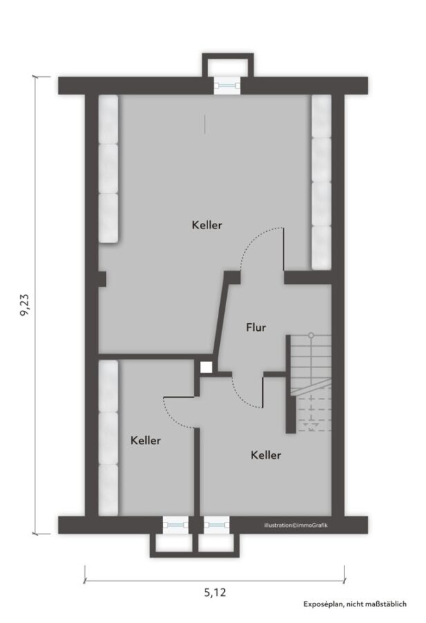 PROVISIONSFREI FÜR KÄUFER - gepflegtes Reihenmittelhaus in Hamburg Langenhorn auf Erbpachtgrundstück - GrundrissKG