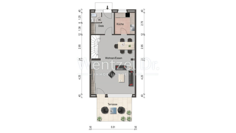 Neuer Preis! Wohnhaus mit 5 Zimmern, hochwertiger EBK, Sauna, Keller sowie Garage in Schwerin ! - Grundriss, EG