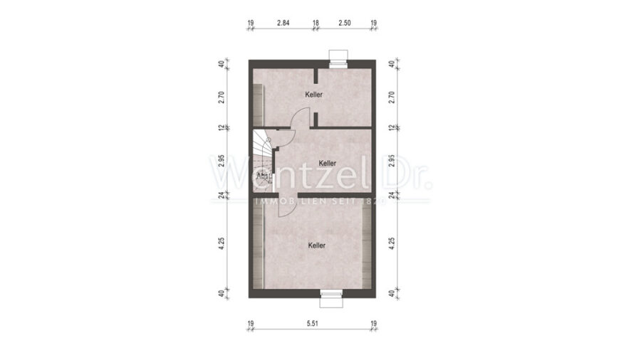 Neuer Preis! Wohnhaus mit 5 Zimmern, hochwertiger EBK, Sauna, Keller sowie Garage in Schwerin ! - Grundriss, KG