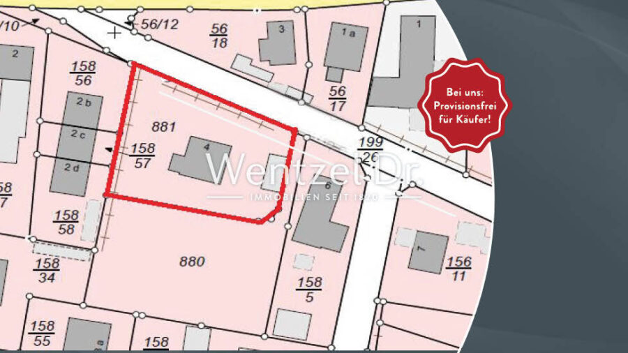 PROVISIONSFREI für Käufer - Grundstück für bis zu 2 Doppelhäuser - Baugrundstück
