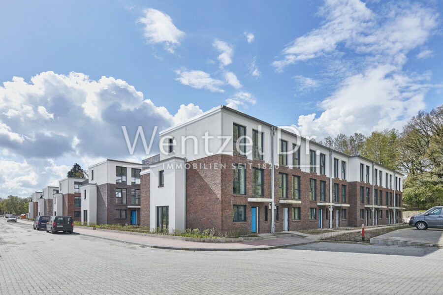 Erstbezug zur Miete: Topmodernes Neubau-Endreihenhaus mit 4 Zimmern und über 150 m² Wohnfläche! - Außenansicht
