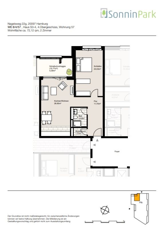 Attraktiver Neubau in unmittelbarer Nähe zur HH-City! - Grundriss