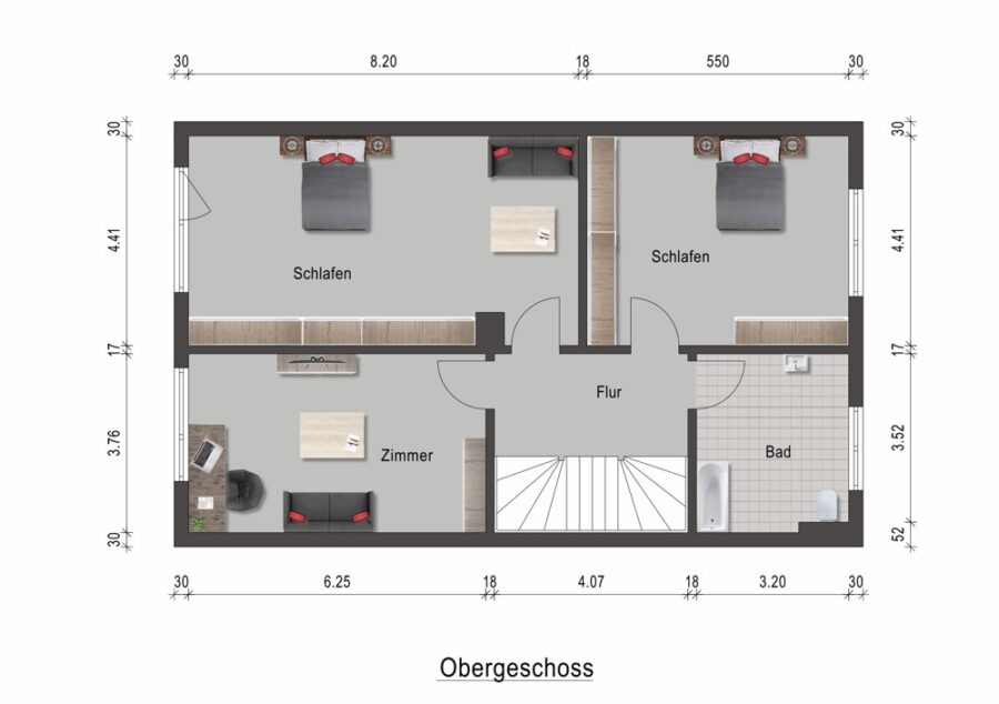 Reihenendhaus mit viel Platz in ruhiger & grüner Nachbarschaft! - GR-OG