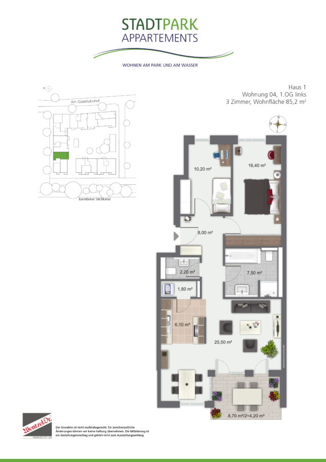 Hochwertige Neubauwohnung in TOP-Lage - Grundriss