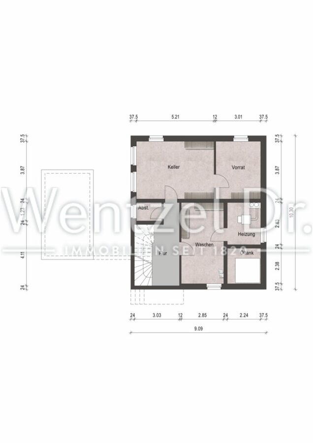 Charmantes Einfamilienhaus mit großem Garten, Kamin und Hobbykeller - KG