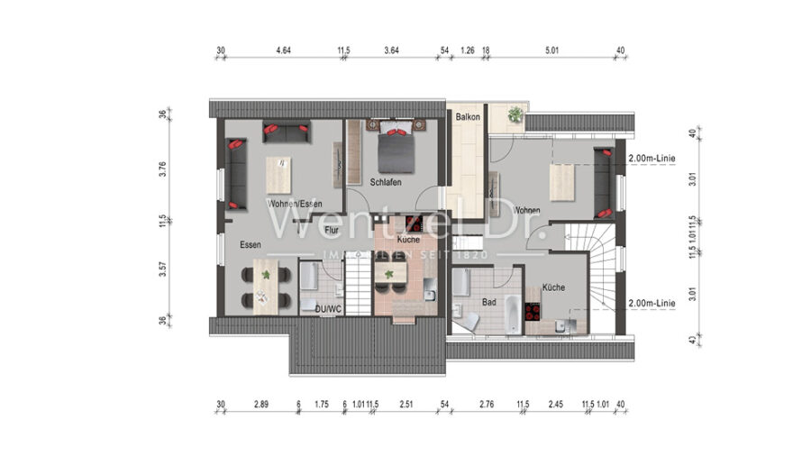 Provisionsfrei für Käufer - Ein Haus mit vielen Möglichkeiten in zentraler Lage von Stade! - Grundriss Obergschoss