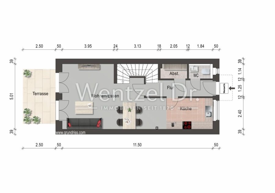 Provisionsfrei für Käufer - Nur noch wenige Häuser verfügbar! Neubau-RMH ab 359.000,- Euro - Grundriss EG_MRH