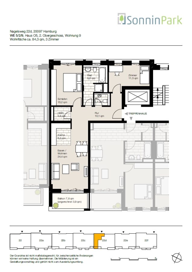 Ideale Familienwohnung in zentraler Lage - Grundriss