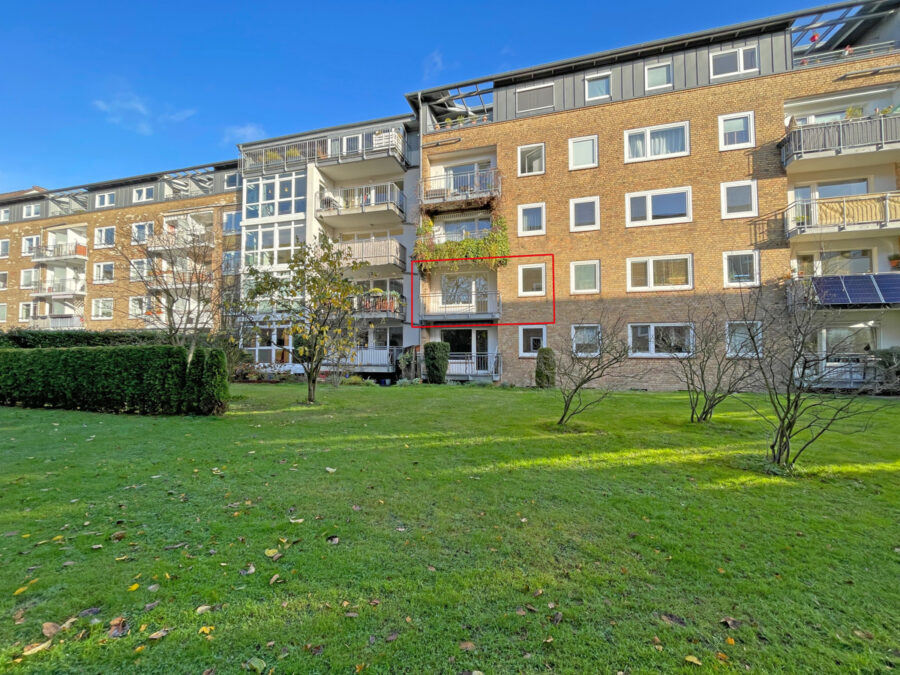 Zentral wohnen! Ideale Wohnung mit Balkon zur Gartenseite! - Außenansicht