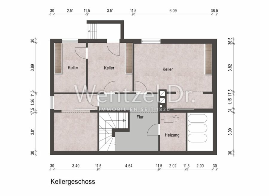Großzügiges Einfamilienhaus mit Einliegerwohnung - Tolles Grundstück, Wintergarten und Garage! - Kellergeschoss