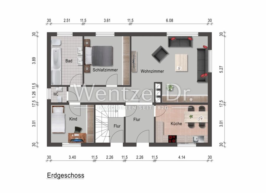 Großzügiges Einfamilienhaus mit Einliegerwohnung - Tolles Grundstück, Wintergarten und Garage! - Erdgeschoss