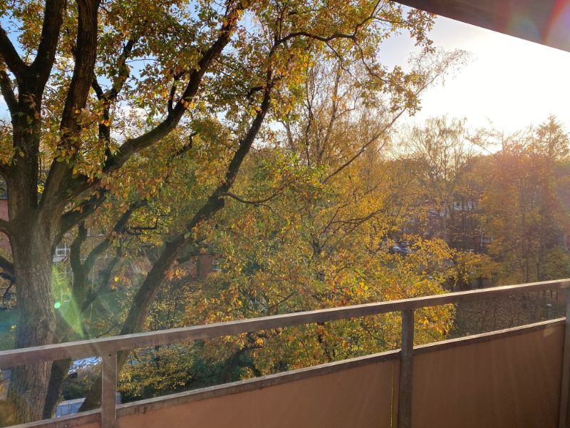 TOP geschnittene und lichtdurchflutete Single- oder Pärchenwohnung - Blick vom Balkon