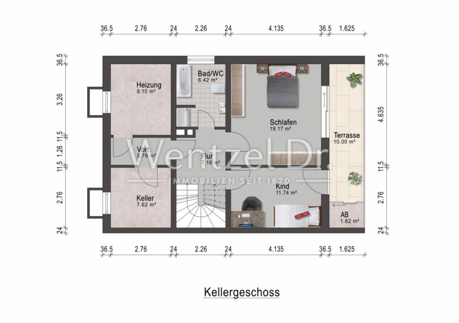 Willkommen in Eltville - sehr gut geschnittenes Haus mit Garten in beliebter Lage - KG